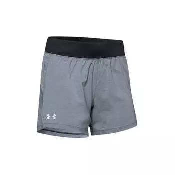 Under Armour Запуск Беговые облегающие спортивные шорты средней посадки Женские шорты Меланжевый-Темно-Серый 1342841-001 L