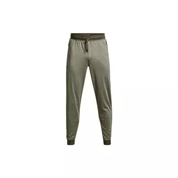 Under Armour Зауженные тренировочные трикотажные брюки с логотипом, мужские брюки, зеленые 1366207-390 S