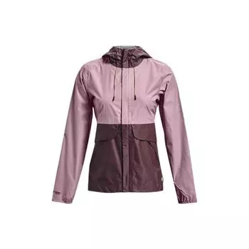 Under Armour Женская спортивная куртка Ua Cloudstrike Shell Spliced Design Stand Wool с капюшоном, цвет лилово-розовый 1350954-698 M