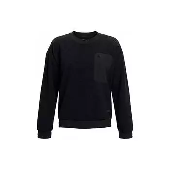 Under Armour Женская толстовка с круглым вырезом Pearl Velvet Training, черная 1367056-001 XS