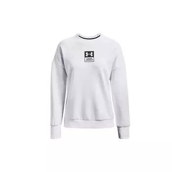 Under Armour Женская толстовка Summit Casual Sports с круглым вырезом и длинным рукавом, белая 1369562-100 S