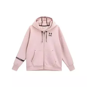 Under Armour Женская тренировочная куртка Summit Knit Full Zip с капюшоном, розовая 1374464-676 S