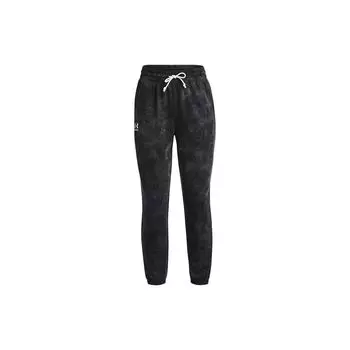 Under Armour Женские джоггеры с принтом тай-дай и завязками, черные 1373040-001 S