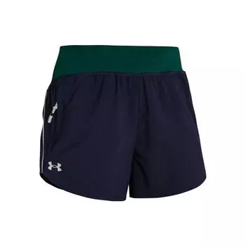 Under Armour Женские шорты Anywhere Color Block с эластичной талией, легкие, тканые, темно-синие 1380418-410 XL