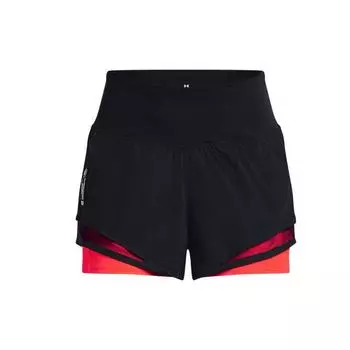 Under Armour Женские шорты для бега Everywhere Color Block с эластичной талией, черные 1379351-001 S