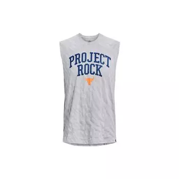 Under Armour Жилет для тренировок Project Rock Print, мужские топы, светло-современный серый 1379019-011 S
