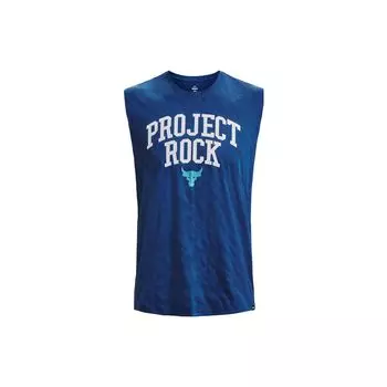 Under Armour Жилет-пуловер Project Rock Printed Training, мужские топы, фантомно-голубой 1379019-471 S
