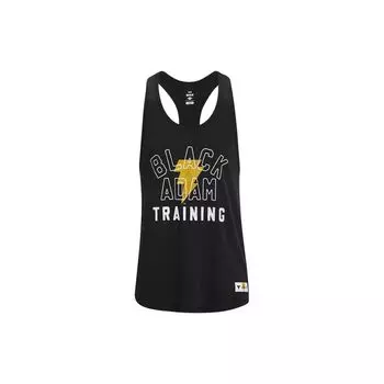 Under Armour Project Black Adam Project Rock Однотонный Принт Буква Круглый Вырез Спортивный Повседневный Жилет без рукавов Мужской Жилет 1377756-001 XXL