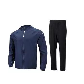 Under Armour Zip-Up Hooded Jacket And Comfortable Long Pants Casual Sports Set Men Set 22500405-408+23600701-001 XL