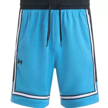 Under Armour Zone Pro Breathable Versatile Sweat-Absorbing Comfortable Casual Shorts Men shorts Ether-Blue 1387089-452 XL