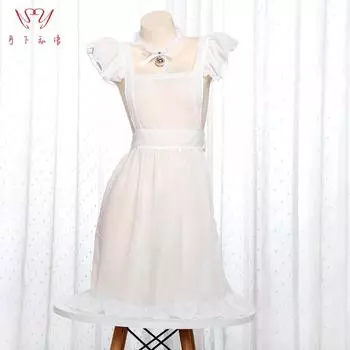 Под Луной Шепчущее Белье Косплей Кружево Любовь Вырез Сексуальный Наряд Горничной Форма Горничной Костюм One size