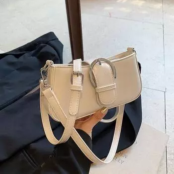 Underarm bag women s autumn 2024 new fashion niche shoulder messenger bag high-end women s small square bag чёрный