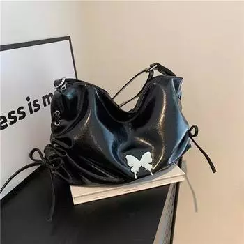 Underarm Bag Women S Fashion Cool Tote Bag Butterfly Large Capacity Messenger Bag Commuter Bag белый