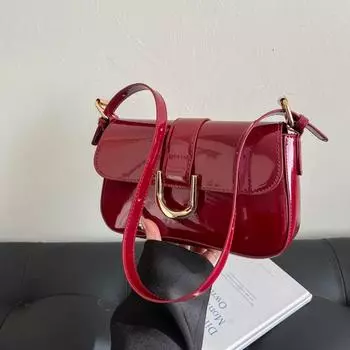 Underarm bag women s summer retro new versatile shoulder messenger bag high-end fashion small square bag красный