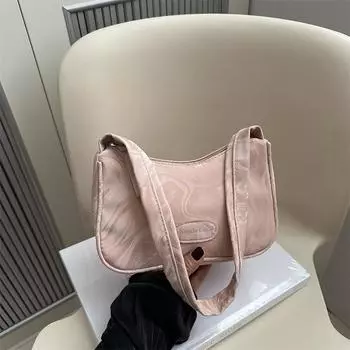 Серебристая сумка подмышку Женская летняя мода Нишевый дизайн Сумка на плечо Ручная сумка Высокая ценность Маленькая сумка серебряный