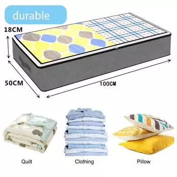 Underbed storage box transparent quilt storage bag wholesale folding oversized storage and organization bag