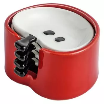 Underglaze Color Dipping Dish Ceramic Seasoning Dish Fruit Shape Sauce Dish Set Mustard 5-Piece Set