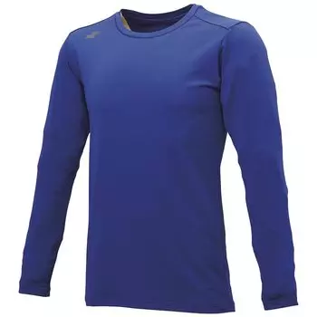 Undershirt Heat Storage Soft Low Neck Long Sleeve Middle Fit Undershirt BUE230LL D Blue O [SSK] (63)