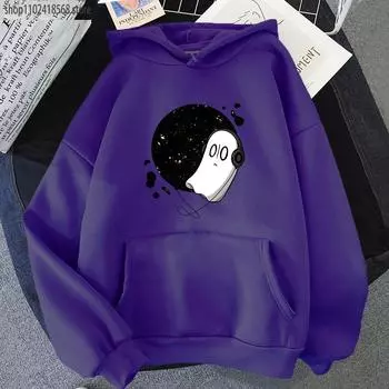 Undertale Game Ghost Print Hoodies Women y2k Fashion Hooded Shirt Long Sleeves Pullover Hoodies Oversize Unisex Clothes S