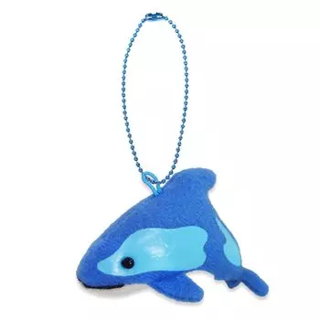 Underwater Walk Friend Mascot Keychain Mascot Strap Ball Chain Stuffed Fish (White-tailed Dolphin)