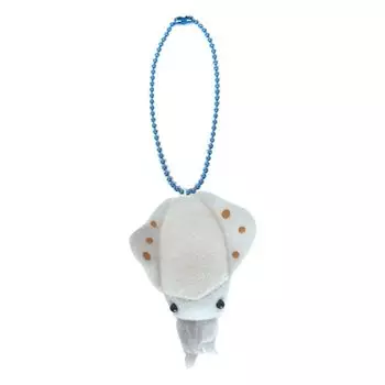 Underwater Walk Friend Mascot Keychain Mascot Strap Ball Chain Stuffed Fish (Bigfin Squid)