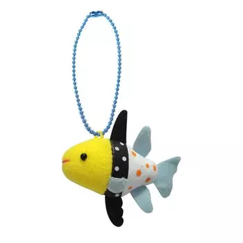 Underwater Walk Friend Mascot Keychain Mascot Strap Ball Chain Stuffed Fish (Manjuuishimochi)