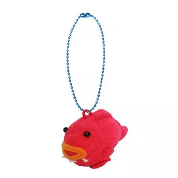 Underwater Walk Friends Mascot Keychain Mascot Strap Ball Chain Stuffed Fish (Dangouo)