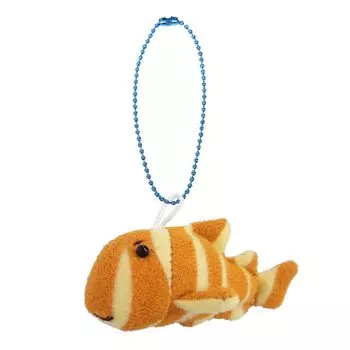 Underwater Walk Friends Mascot Keychain Mascot Strap Ball Chain Stuffed Fish (Cat Shark)
