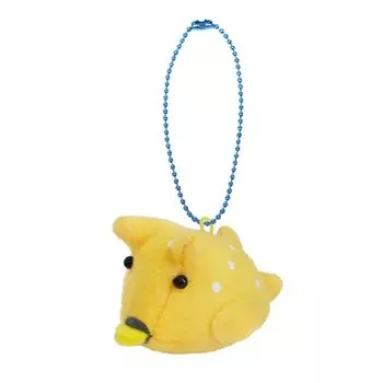 Underwater Walk Friends Mascot Keychain Mascot Strap Ball Chain Stuffed Fish (Congo Puffer)
