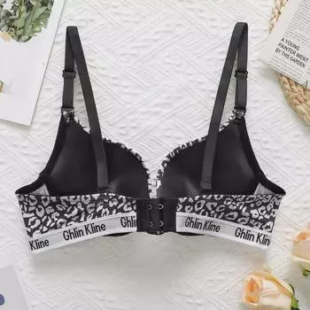 Underwear new single bre sexy three-row two-button fashionable inner steel ring gathering bra 70B