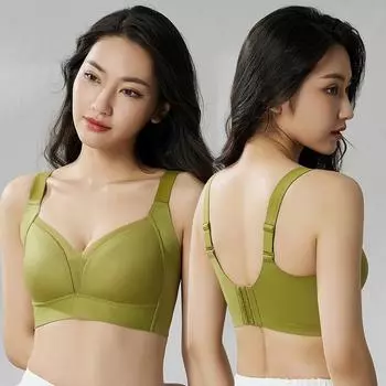 Нижнее белье женское без стальных колец бюстгальтер большого размера сборка регулировка тип, двойная грудь антипровисание ультратонкая модель 75B