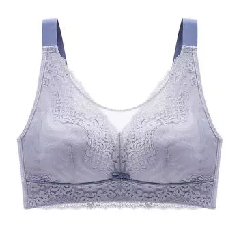 Нижнее белье Женский ультратонкий бюстгальтер с регулировкой по размеру, большой размер, двойная грудь, удобный бюстгальтер 34/75C розовый