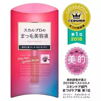 UNFER SCALP D LASH SERUM BEAUTE PURE FREE SERUM ДЛЯ РЕСНИЦ 6 мл