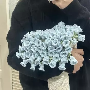 Unfinished Rose Daisy Bouquet Blanket Fashion Artificial Knitted Blanket Mother s Day Style 5