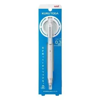 uni Mitsubishi Pencil механический карандаш Kurtoga KS 0.3мм светло-серый M3KS1P.37
