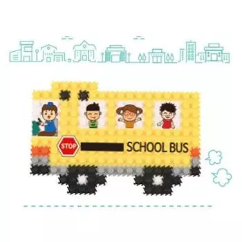 Uniart Uniblock UB013 School Bus Assembly Figure Making