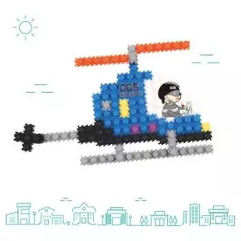 Uniart Uniblock UB014 Helicopter Assembly Figure Making