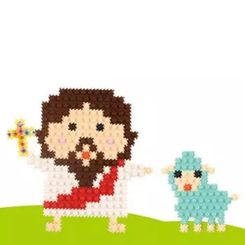 Uniart Uniblock UB019 Сборка фигурки Иисуса Изготовление