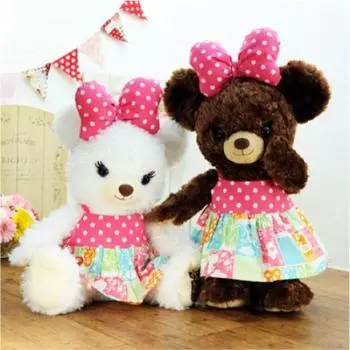 Unibear Unibear City мягкая игрушка костюм одежда наряд пудинг пуффи ручная работа ручной работы Disney Bear Unibear Cushucush 136U платье-комбинезон в стиле поп
