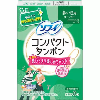 Уничарм Софи (узнать больше) Sofy Compact Tampon Super 8p Тампоны Тампоны Тампоны