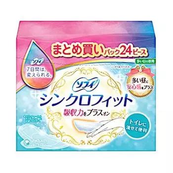 Unicharm Sophie Sophie Synchro Подходит для дневного использования в загруженные дни x 15 шт. Набор гигиенических салфеток Распродажа (24 шт.) [Квазинаркотик]
