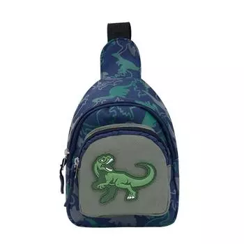 Unicorn Rex Tyrannosaurus Pterodactyl Chest Bag Childrens Cartoon Animal Bag Blue TRex