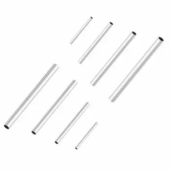 UNICRAFTALE 200 шт. 4 размера трубчатые бусины 304 из нержавеющей стали трубчатые бусины из нержавеющей стали цветные блестящие бусины из нержавеющей стали разделительные бусины