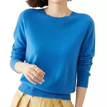 [unifiss] трикотажные топы базовые простые с круглым вырезом однотонные с длинным рукавом повседневные весенние и осенние женские рабочие Для работы рабочая одежда рабочая одежда Домашняя одежда