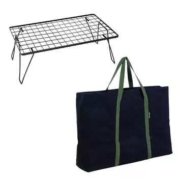 UNIFLAME Field Rack Black & Field Rack Tote Set of 2 (611616+683668)