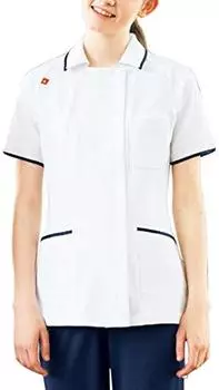 Uniform Nurse Wear Jacket Lecoq Vanilla x Navy Medical/Nursing Women s SizeEL UQW1025-15