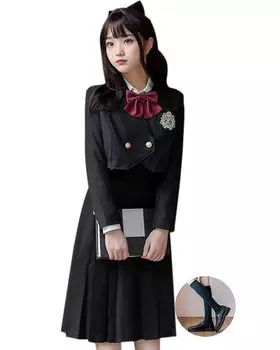 Униформа для косплея, комплект из 7 предметов, униформа для косплея Лолиты, блейзер для девочек старшей школы, переодевание в лолиту, одежда большого размера, комплект из одной части JK