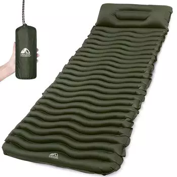 Unigear Air Camping Tent Ultra Sleeping Water 40D Nylon Sleeping in the Mountain Sleeping in a Disaster Prevention Camping Air Pillow Storage Bag Mat,