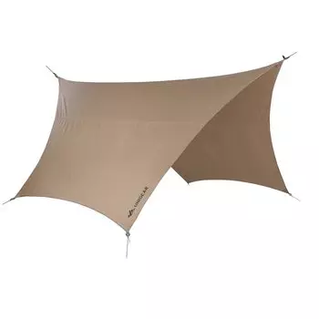 Unigear Hexa Tarp TC Tarp Поликоттон с 5-метровым удлинительным ремнем x Может использоваться с палатками Брезент для костра Легкий экран Теплозащитный Огнестойкий