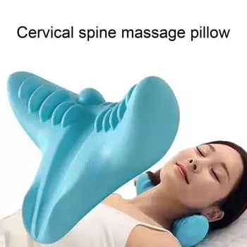 Уникальная эластичная подушка для шеи, многофункциональная, хорошо подходит светло-синий